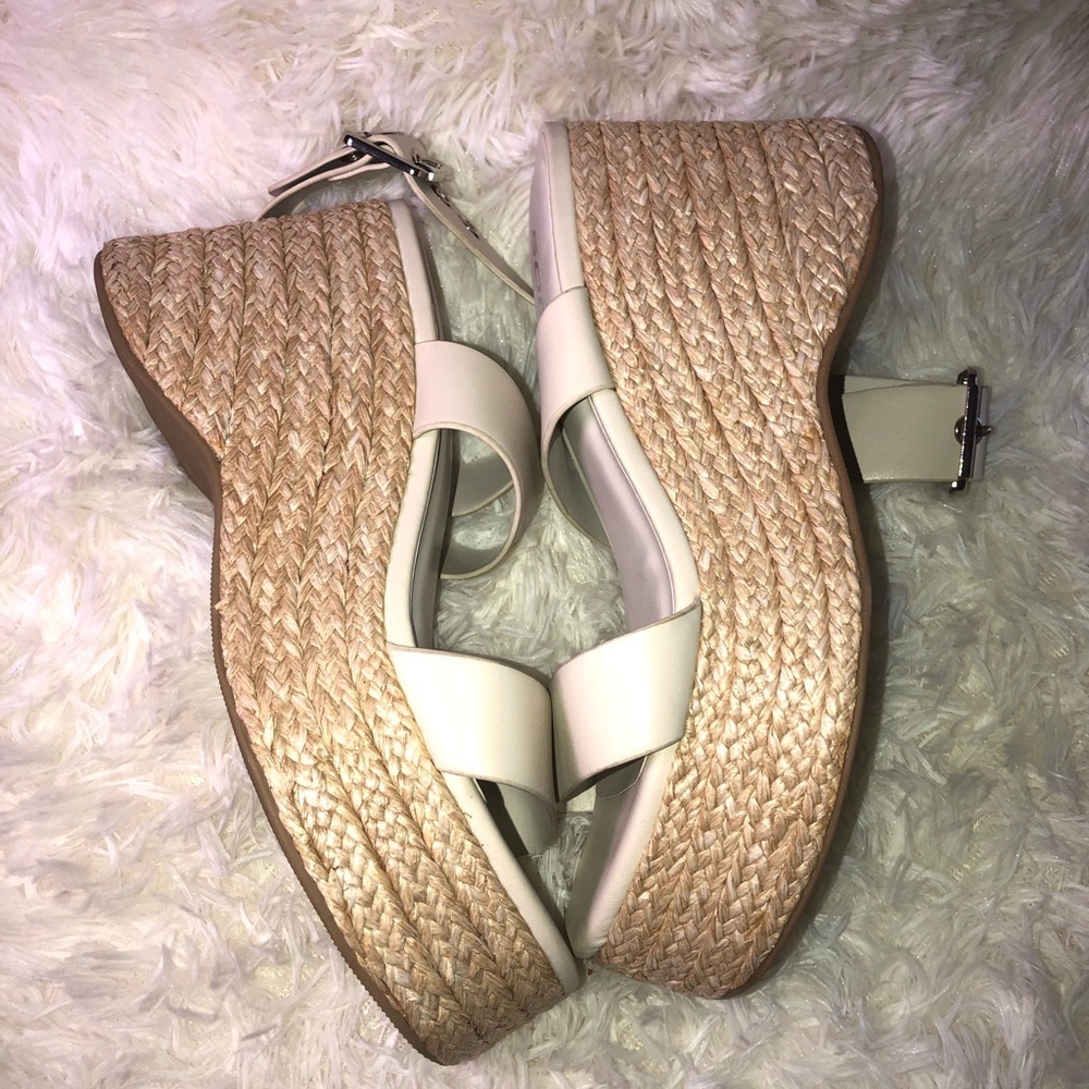 Wedge Espadrille Slide Sandals - Cream - Picture 12 of 16